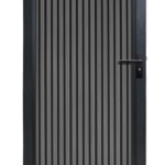 Composiet Tuinpoort Rhombus Zwart Verticaal