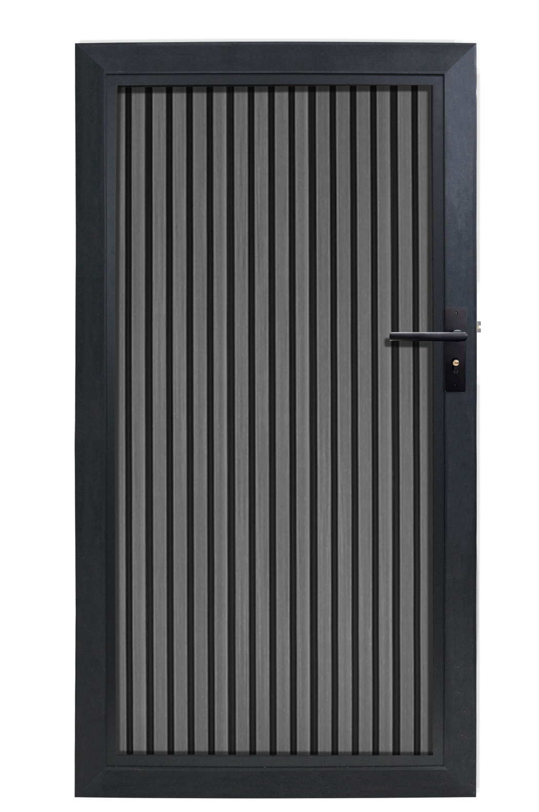 Composiet Tuinpoort Rhombus Zwart Verticaal