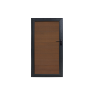 Poort Teak Geborsteld Walnoot Vierkant