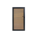 Poort Teak Geborsteld Teak Vierkant
